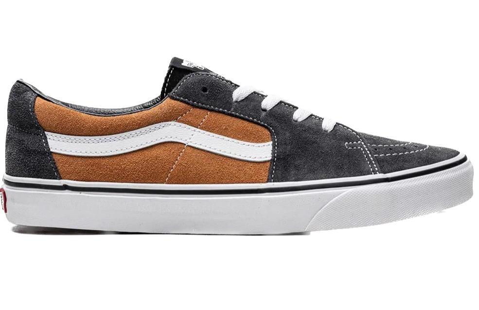 Vans Sk8-Low Charcoal Grey Khaki Suede