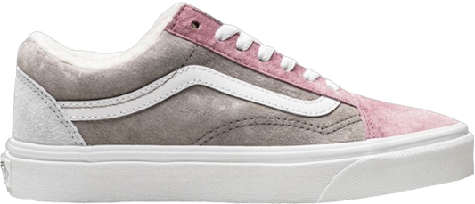 Vans Old Skool Suede Sherpa Pink Grey