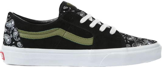 Vans Sk8-Low Paisley Suede Black Green