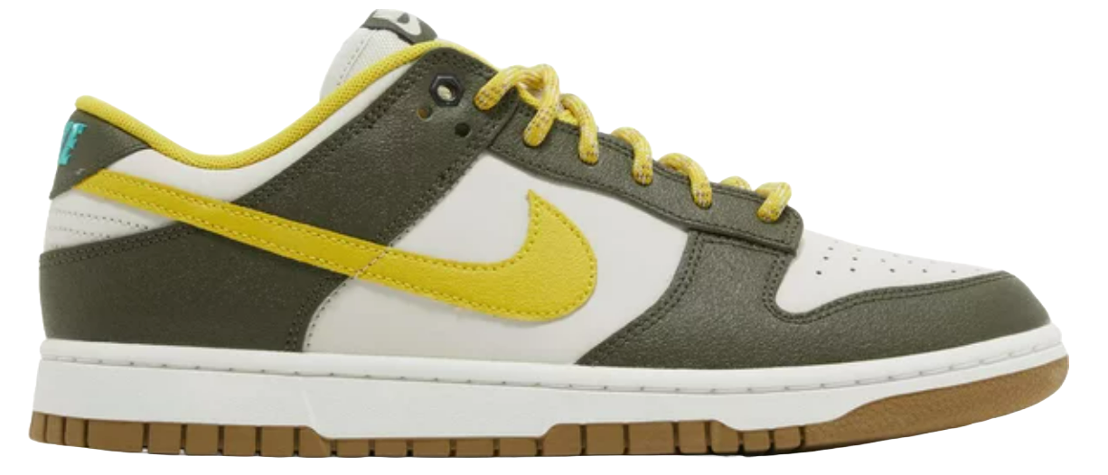 Nike Dunk Low Retro PRM Cargo Khaki Vivid Sulfur