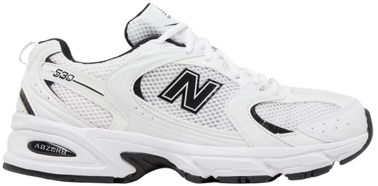 New Balance 530  white and black