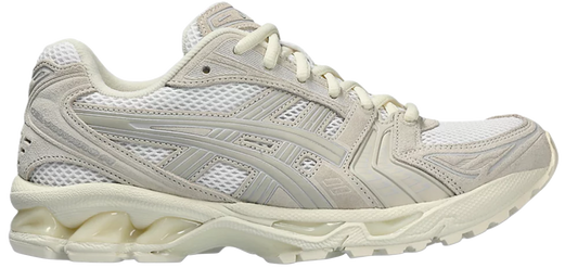 Asics Gel-Kayano 14 trainers in white and smoke grey