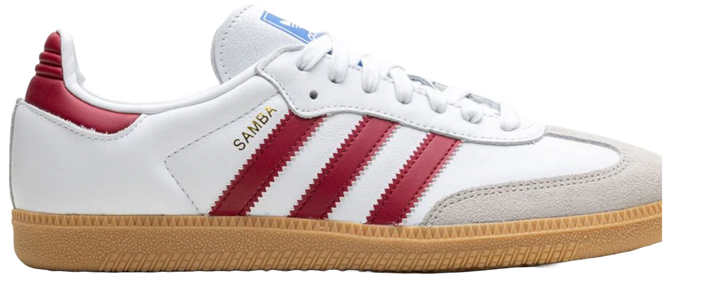 Adidas Originals Samba OG White Burgundy Gum