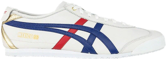 ONITSUKA TIGER MEXICO 66 LEATHER BIANCO BLU ROSSO- WHITE DARK